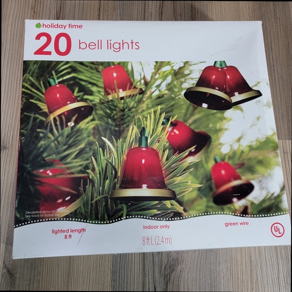 Holiday Time Holiday Holiday Time Red Bell Christmas Lights Vintage